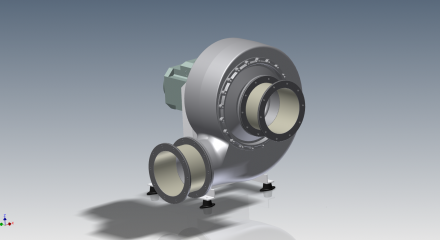 HF R 200-15 & 17D, L0 cw 90 Frame motor - View from front