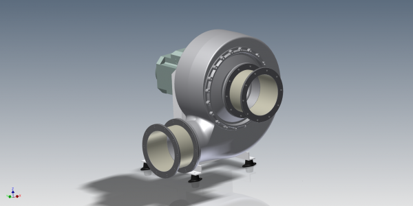 HF R 200-15 & 17D, L0 cw 90 Frame motor - View from front