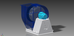 FBCP210-730, R90 Handing, 7.5kw 132 Frame - View from back right - clear
